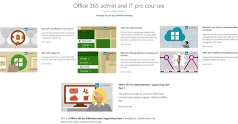 Just released: Free Office 365 training for IT pros, .